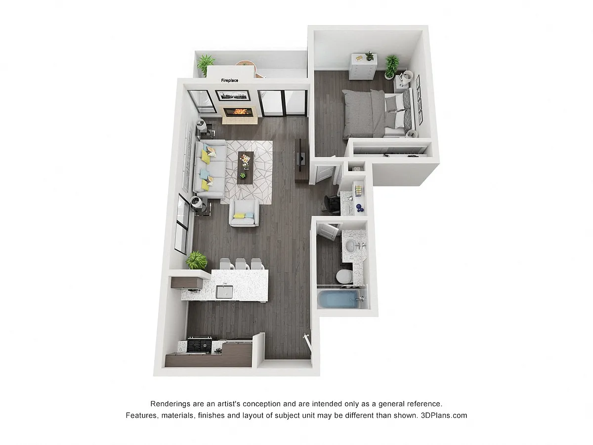 Floor plan 1X1