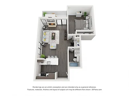 Floor plan 1X1