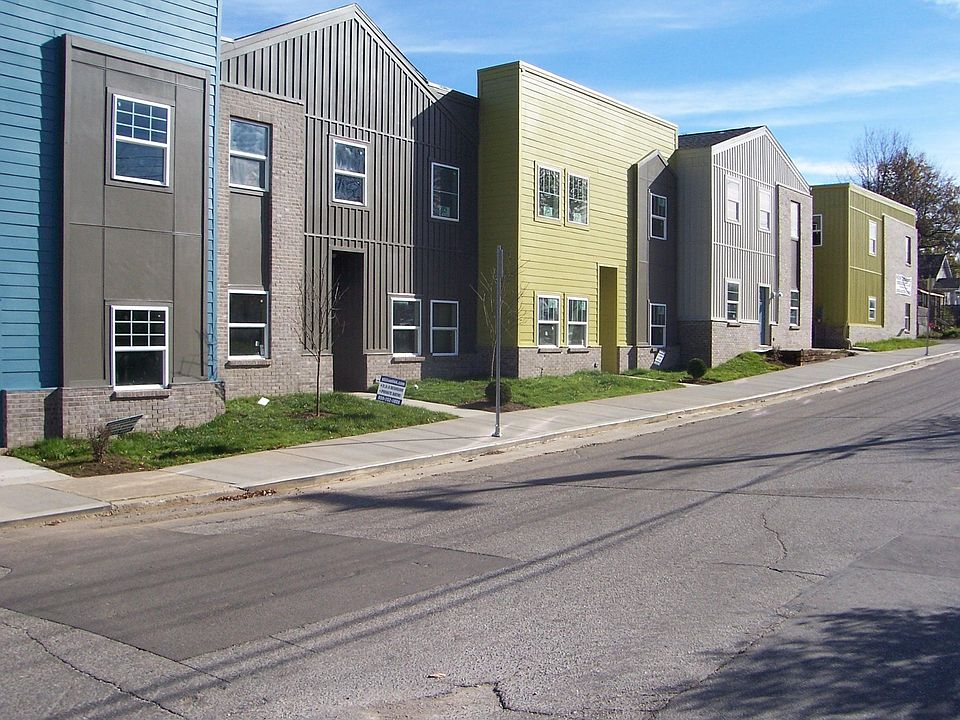 Stillwell Ave. front side of the units