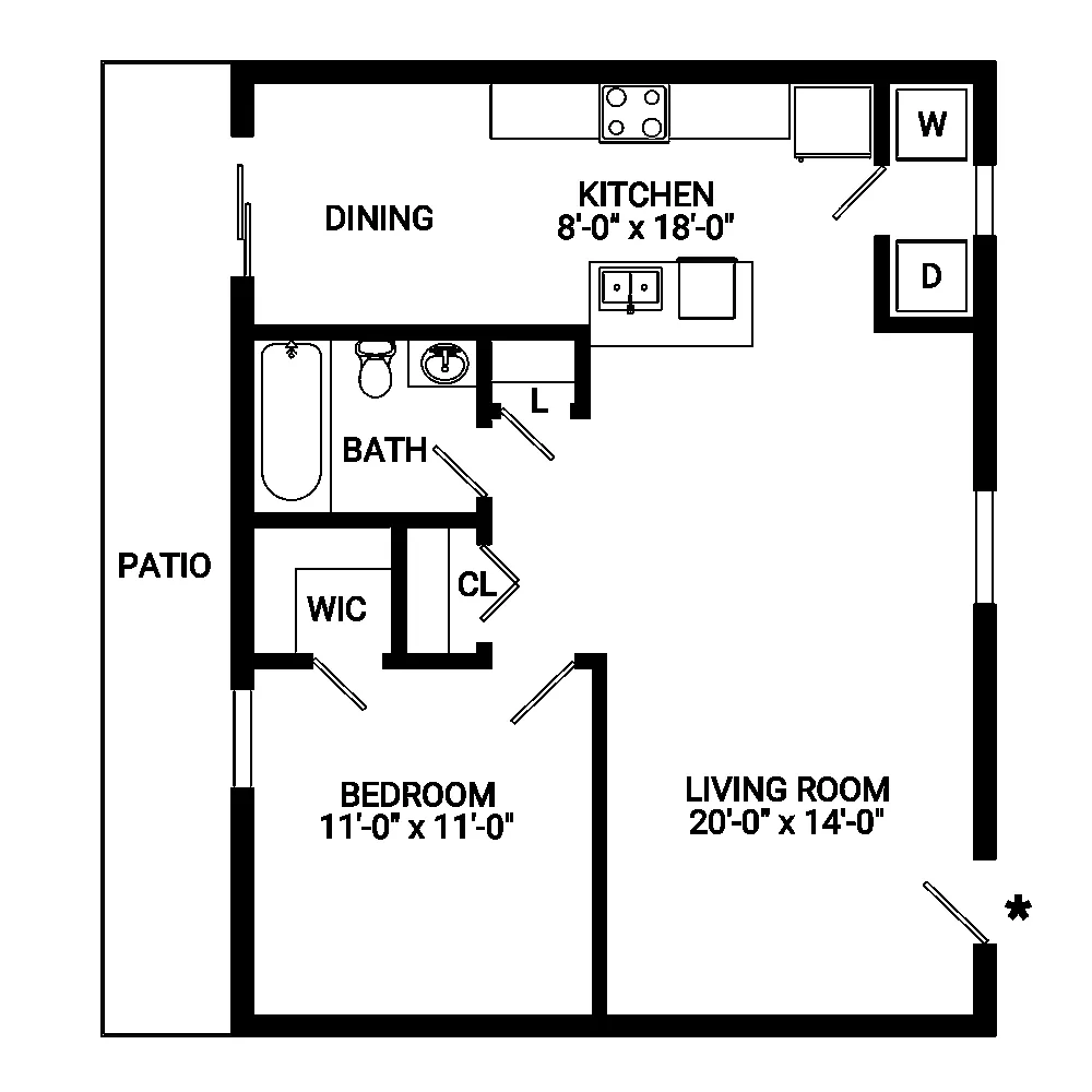 Floor plan Adair