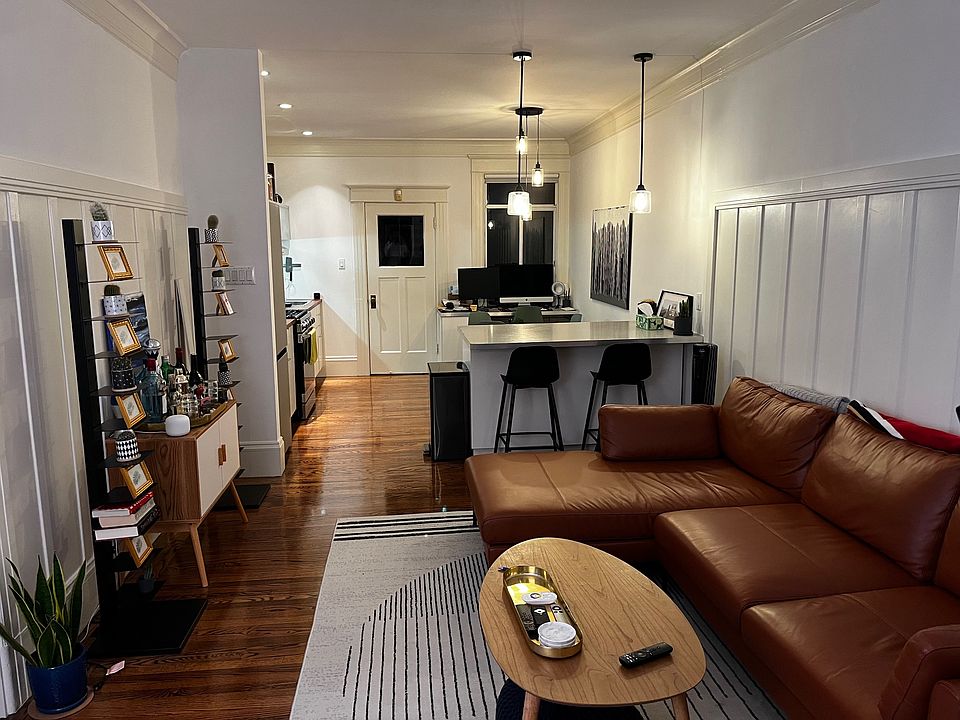 Large open living and dining area