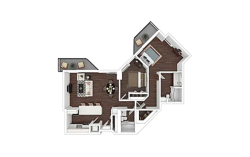 Floor plan B15 - Renovated