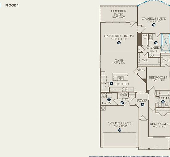 Oakmont Floor Plan, Quick Move-in Home, Floor 1