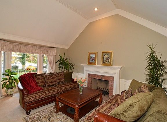 Living room  vaulted ceiling