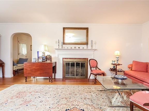 Living room with fire place