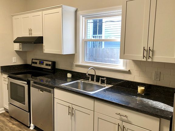 Kitchen view - subway tile