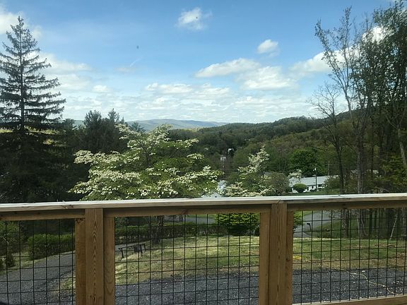 View from upper deck outside living room