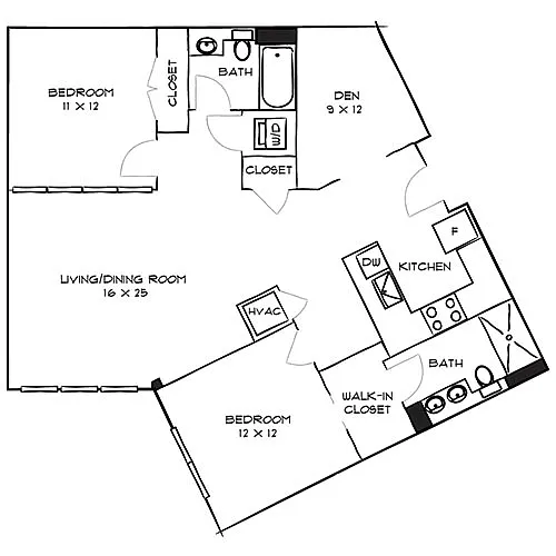 Floor plan Style 2F