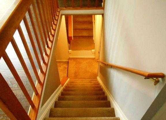 into basement