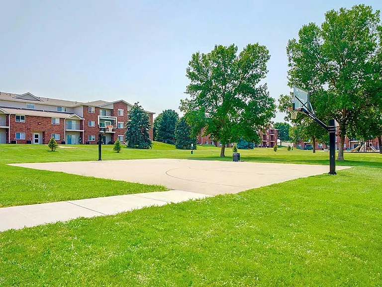 Head out to the basket ball court for a quick pickup game anytime.
