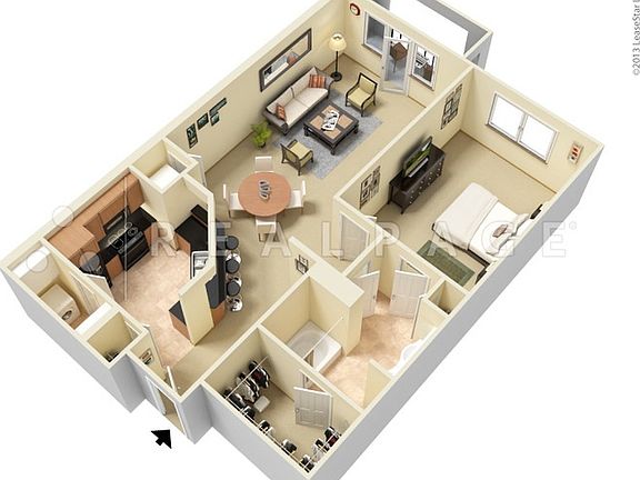 3D Furnished Layout