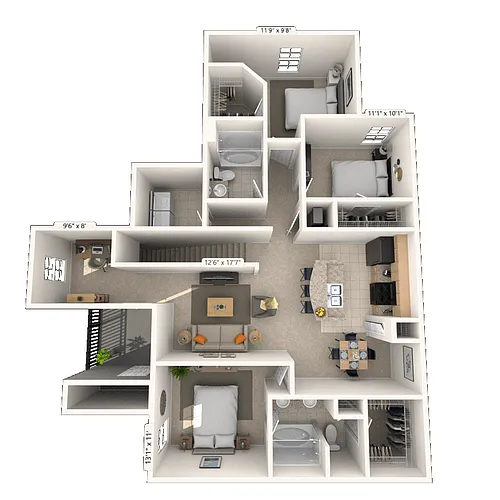 Floor plan 32D
