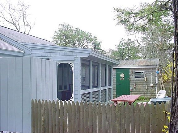 Fenced in yard and screened in porch