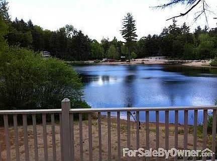 Deck, Beach, Water : Right out the back door
