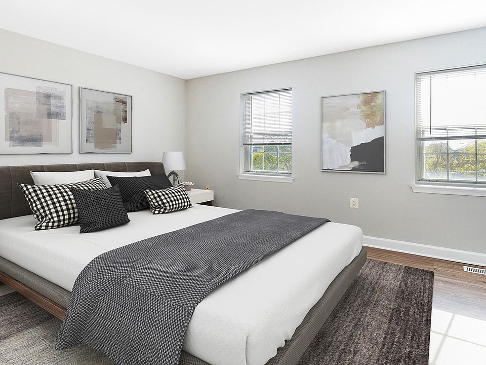 Spacious bedroom with ample natural light