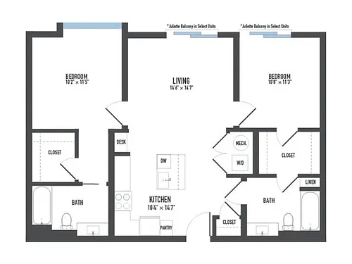 Floor plan Parker