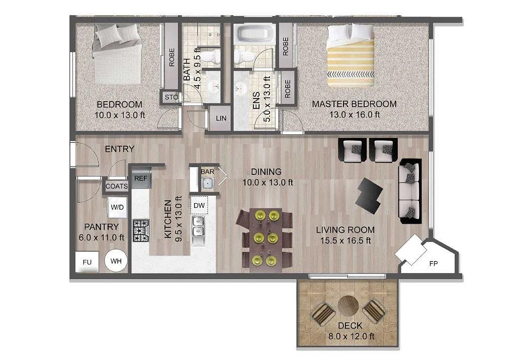 Floor plan 2X2