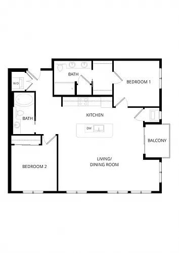 Floor plan C1 2X2