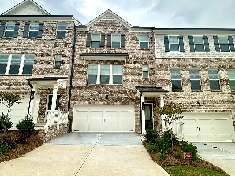 Front view of the townhouse