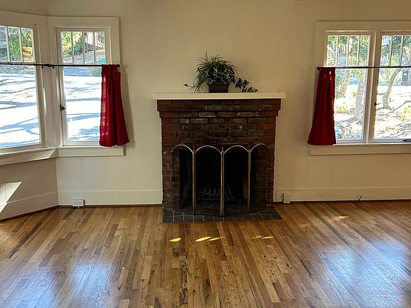 Wood burning fireplace