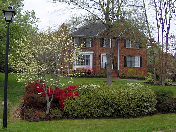 Mature landscaping