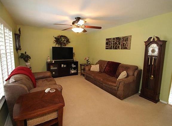 FRESH NEUTRAL GRAY PAINT and NEW CARPET not shown.