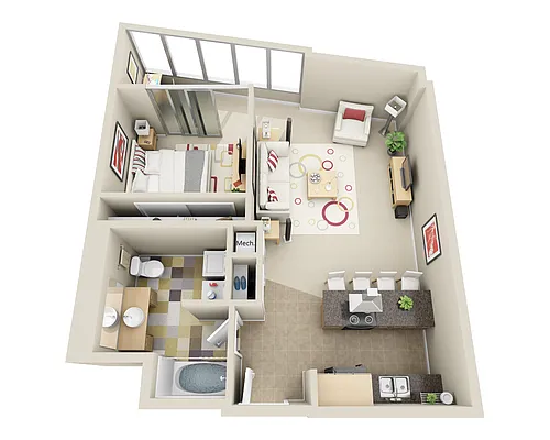 Floor plan Highrise A1MD