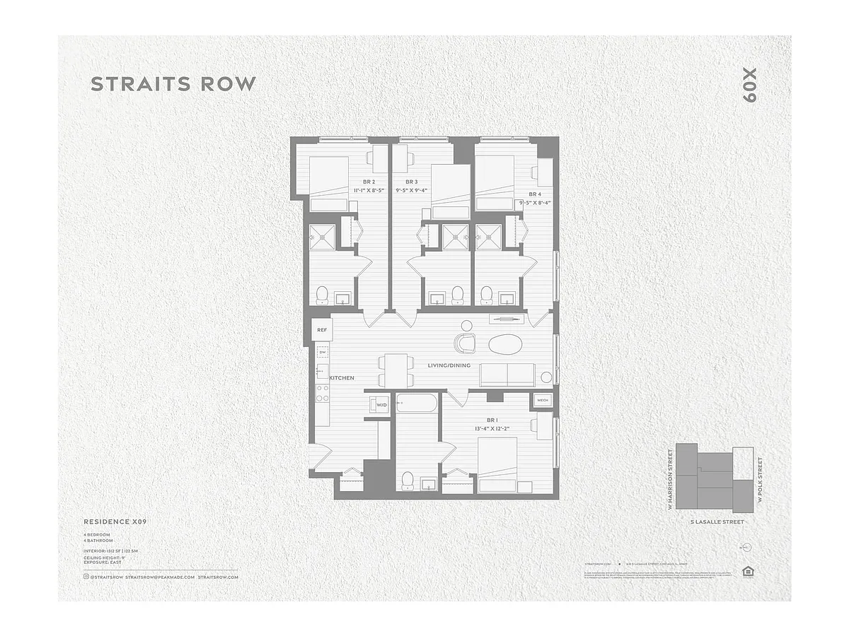 Floor plan Private Bedspace in a D6 with Roommates