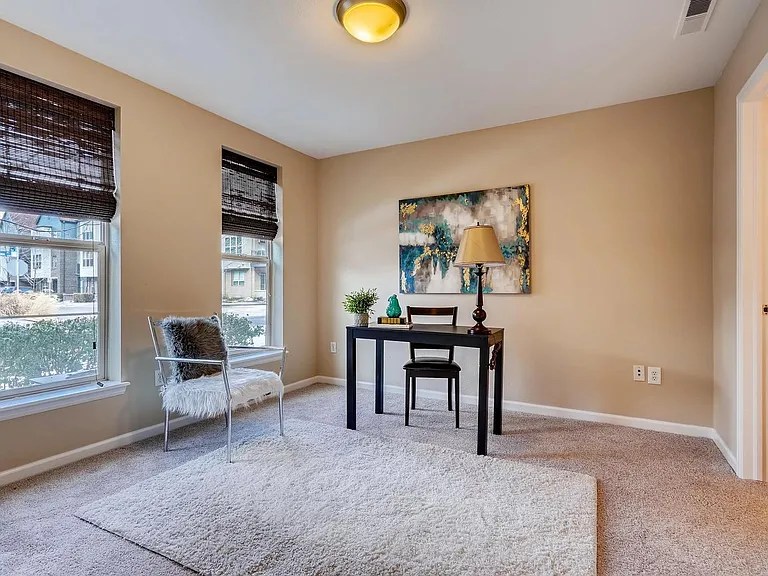 First level bedroom, or perfect office space with full bath.