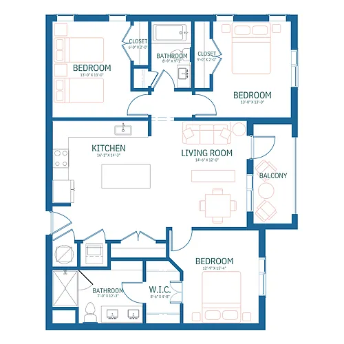 Floor plan Coral
