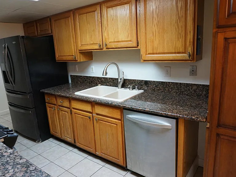KItchen and stainless steel dishwasher