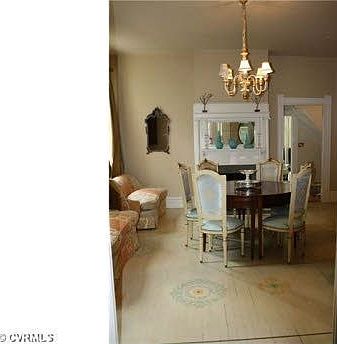 Handpainted dining room floor