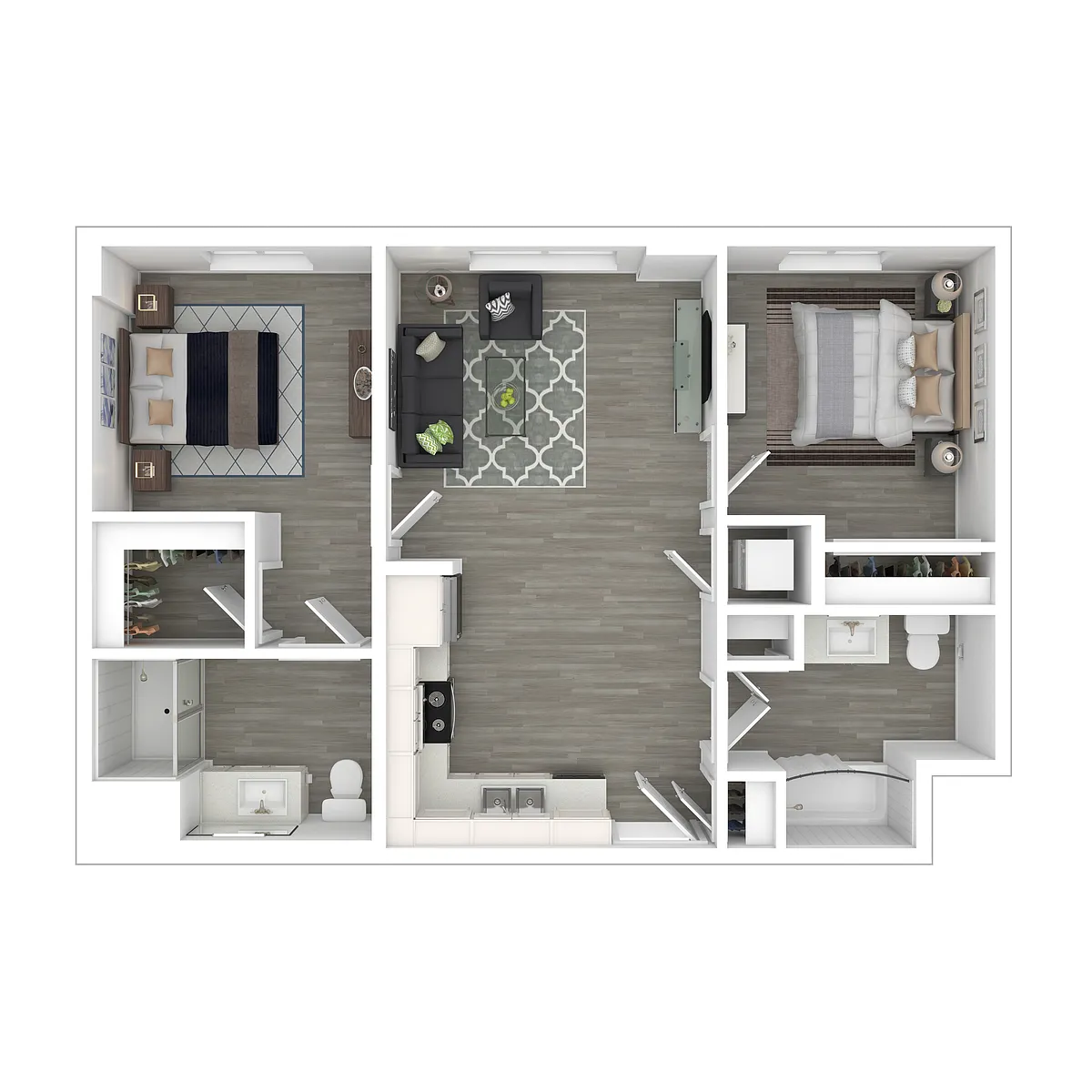 Floor plan 2 Bedroom