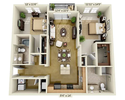 Floor plan Fiqueredo (B2E)