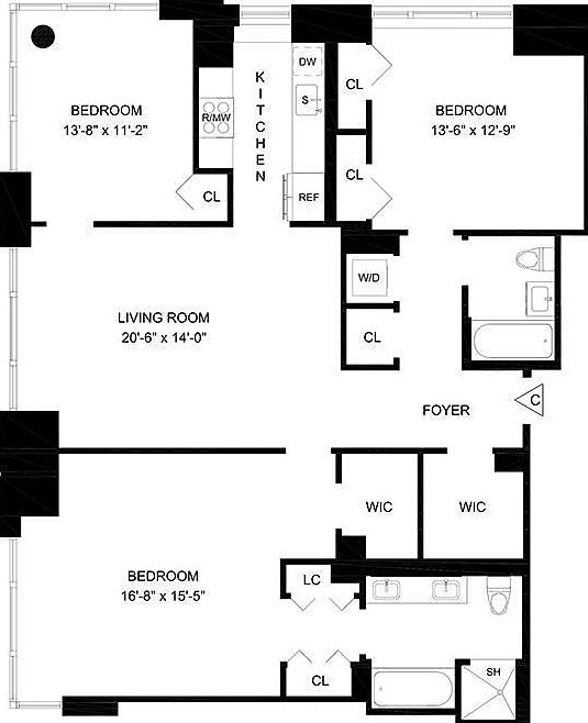2nd image of 160 W 62nd St APT 31C