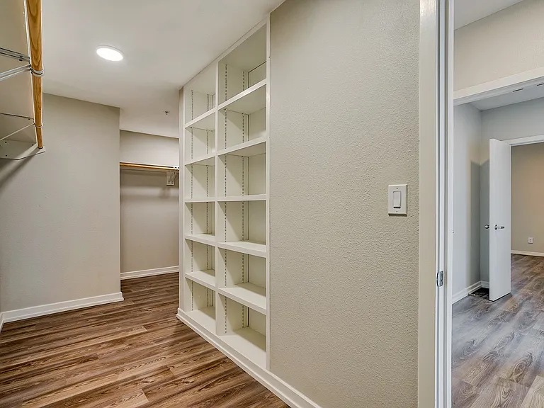Penthouse residences include spacious walk-in closets