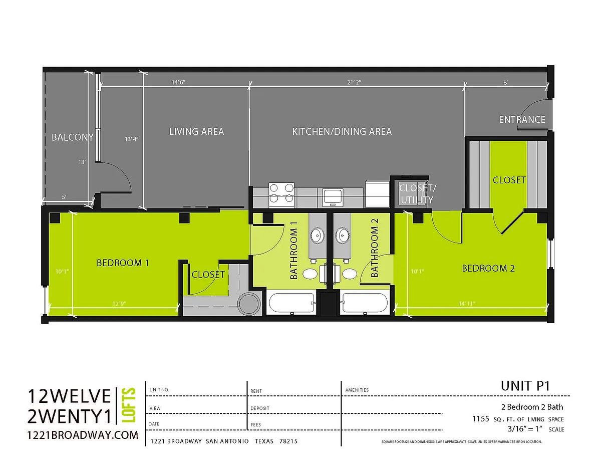 Floor plan P1