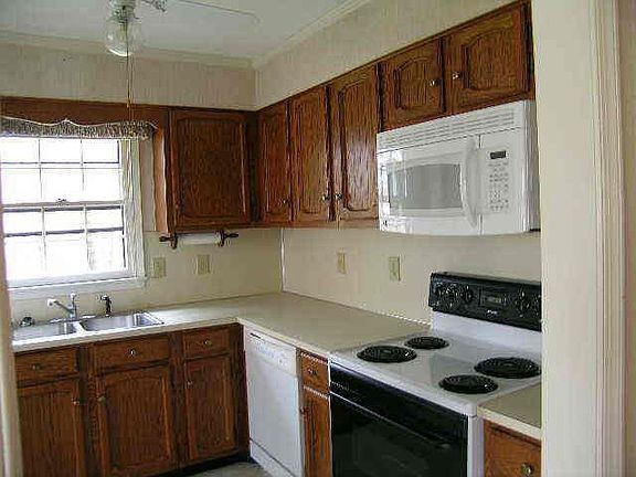 Kitchen window views woods