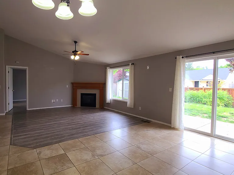 Living Room with gas fireplace