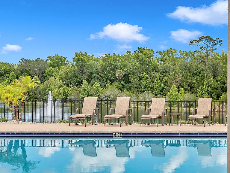 Pool & Sundeck with Lake Views