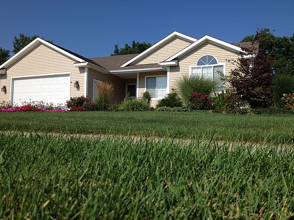 beautiful lawn and landscape