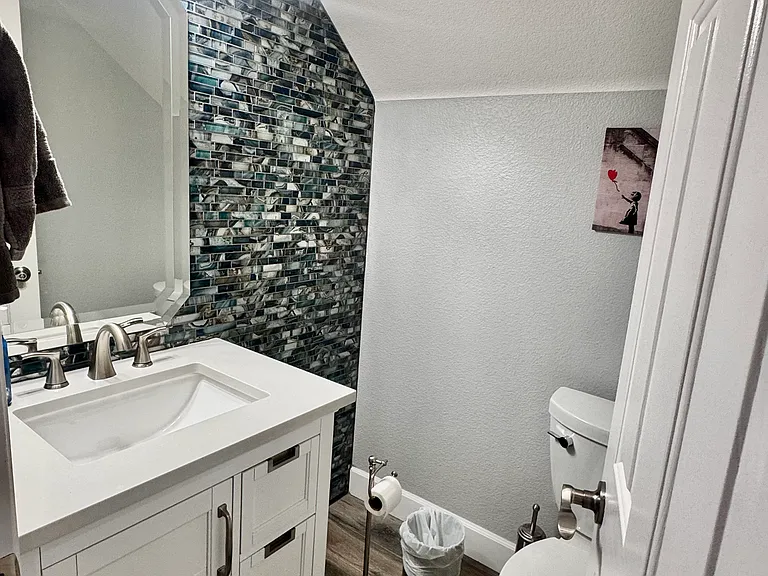 Downstairs powder room