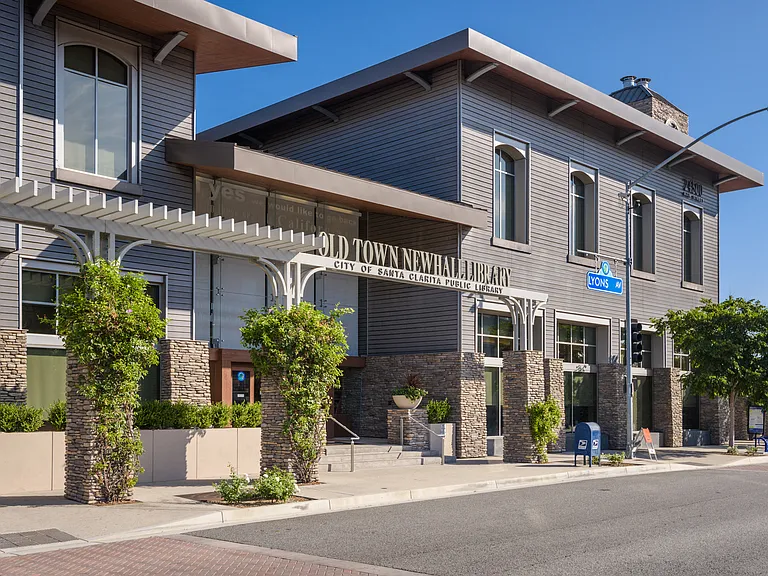 Located Across The Old Town Newhall Library