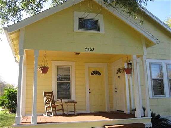 The front porch of this home is quaint and offers a relaxing place to lounge at the end of the day. 