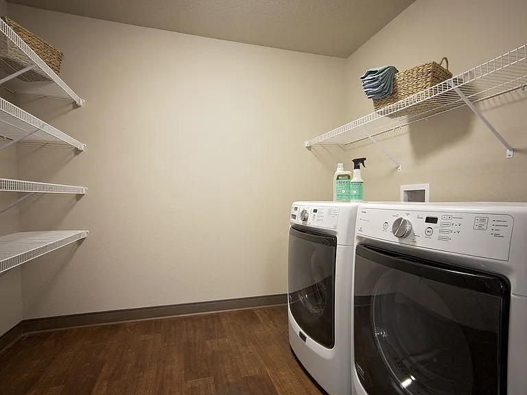 Full-sized washers and dryers