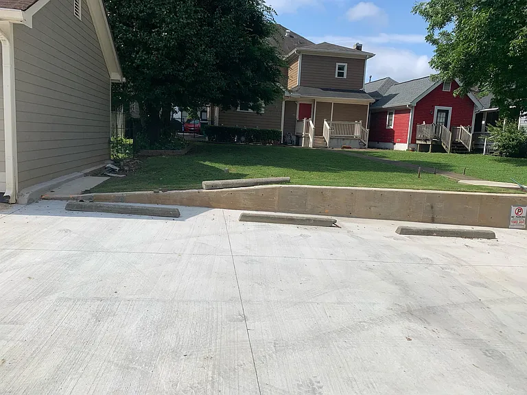 Back yard & parking
