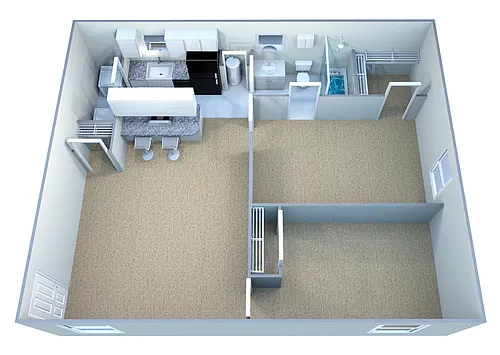 Floor plan Standard Classic - 2BR