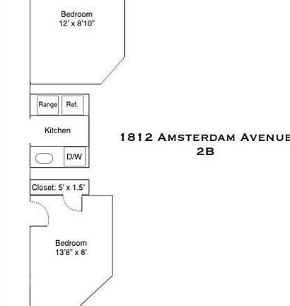 2nd image of 1812 Amsterdam Ave APT 2B