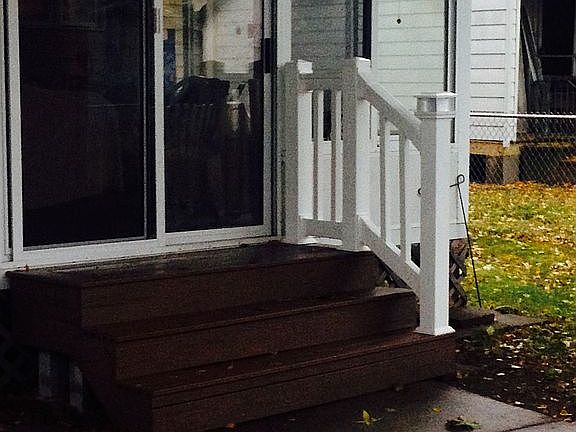 New Treck steps & railings