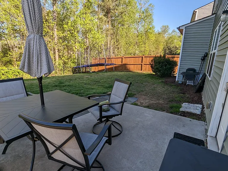 Back yard patio